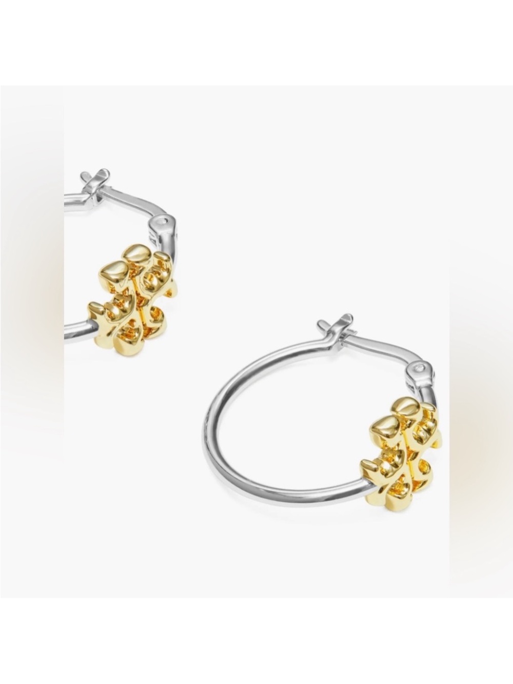 Tory Burch Eleanor Hoop Earrings NWOT - Picture 2 of 3
